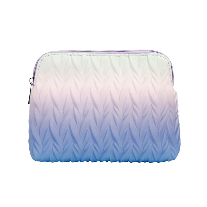 Embossing Pattern Makeup Bag With Gradient Color