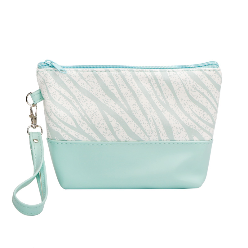 Triangular Makeup Bag With Handle