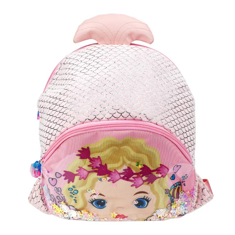 Mermaid Shape Mini Toddler Backpack For Girls