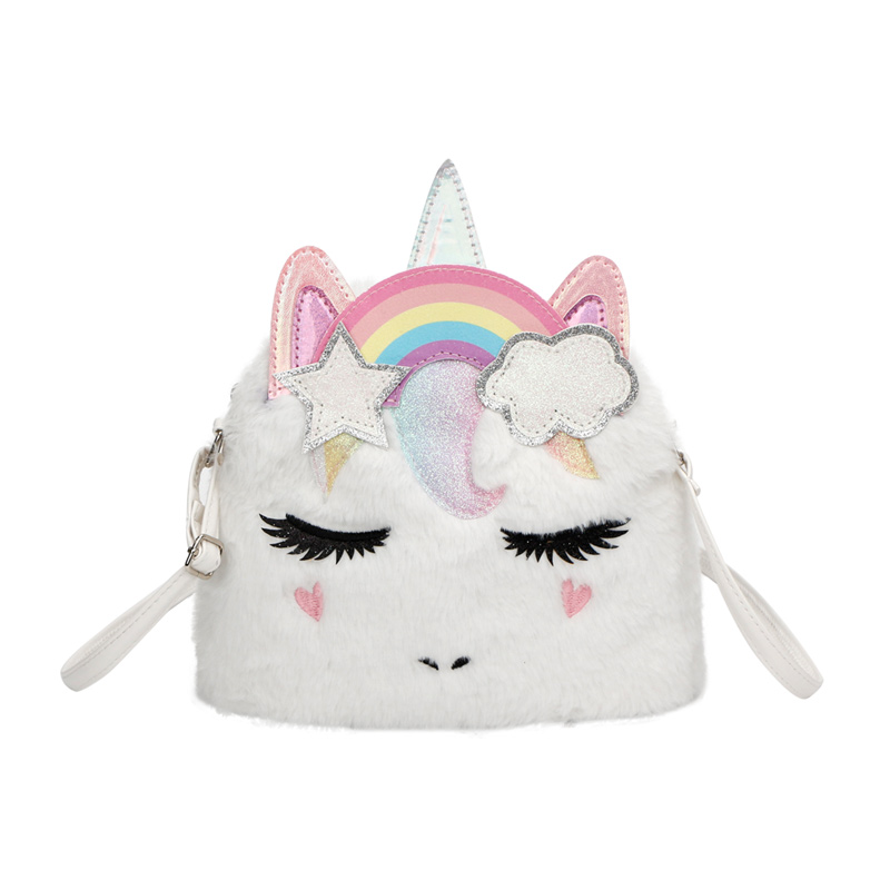 Unicorn Plush Crossbody Bag