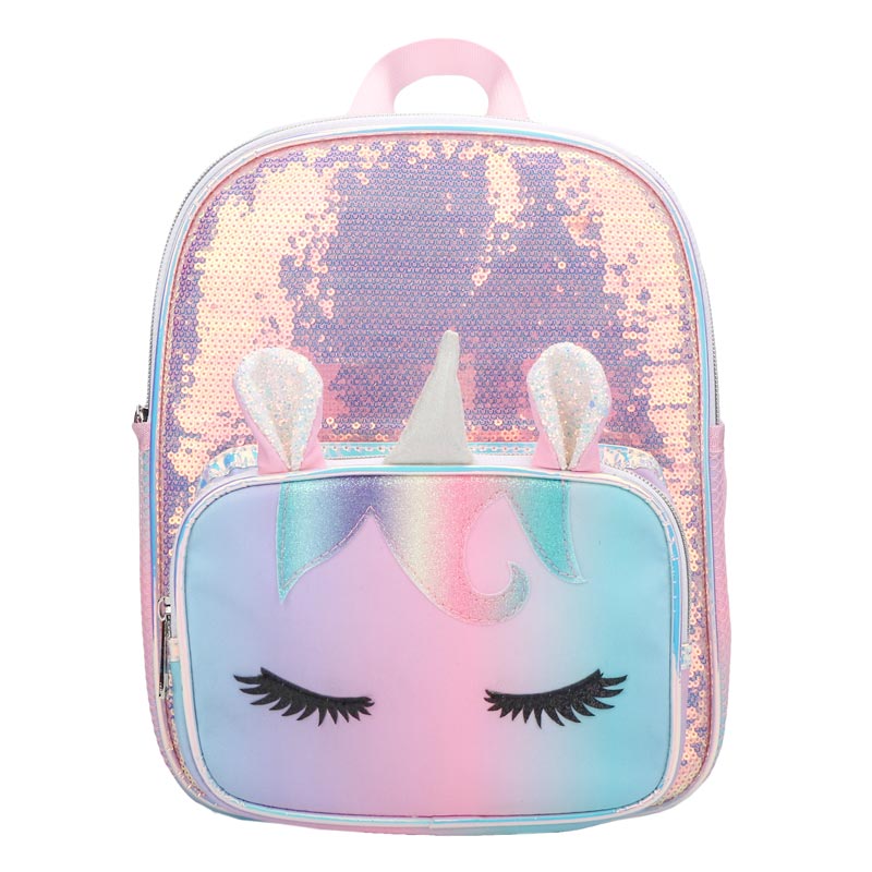 Sequins Unicorn School Backpack for Kids