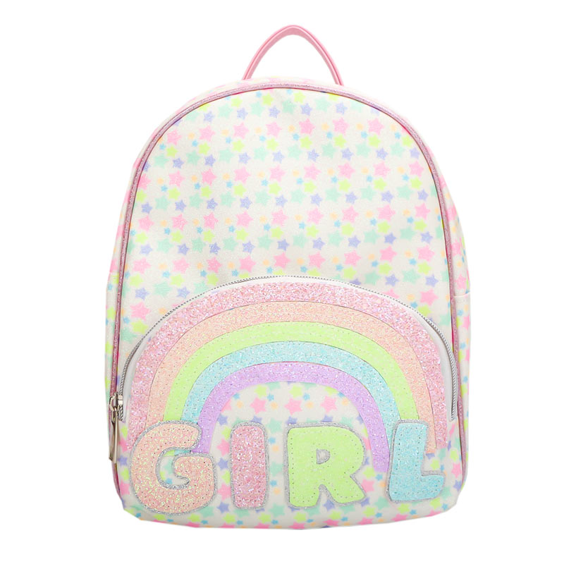 Fancy Glitter Rainbow Kids Backpack