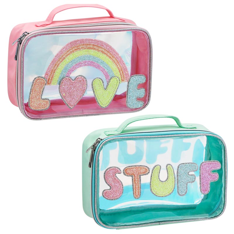 Fancy Iridescent Cosmetic Bags for Girls