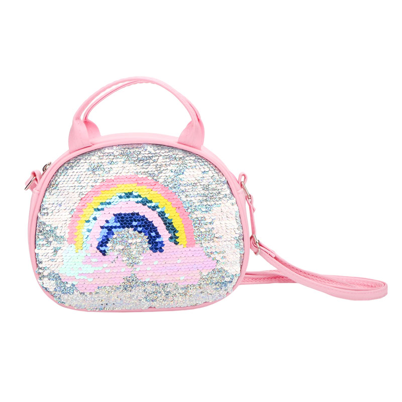 Portable PU Rainbow Mini Kids Bag