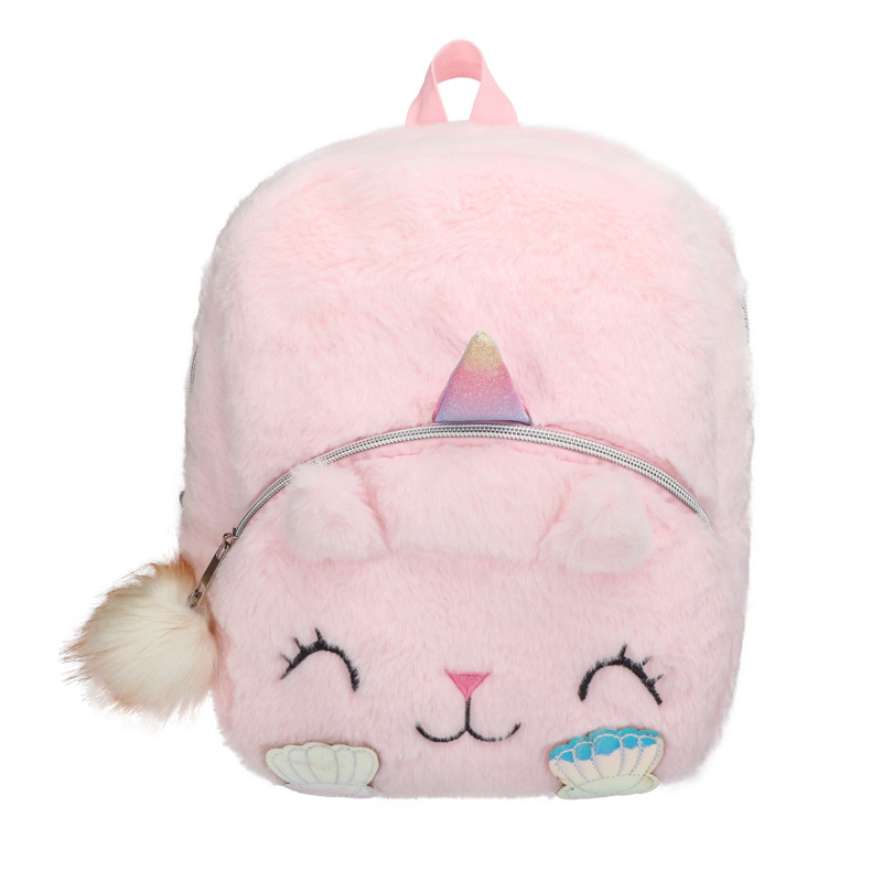 Fluffy Stylish Unicorn Backpack for Kids