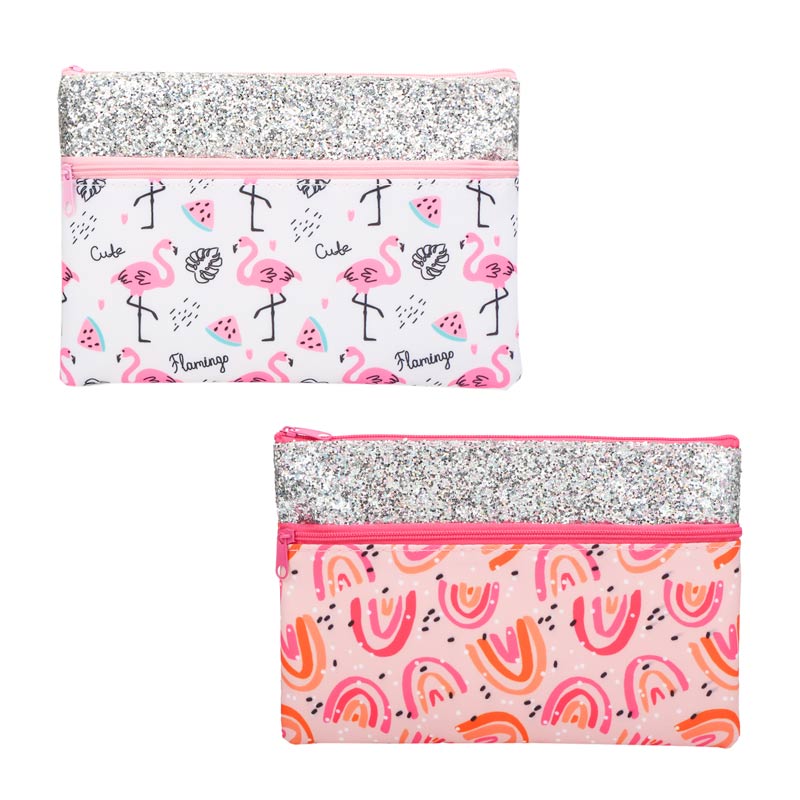 Multifunctional Pencil Case with Glitters